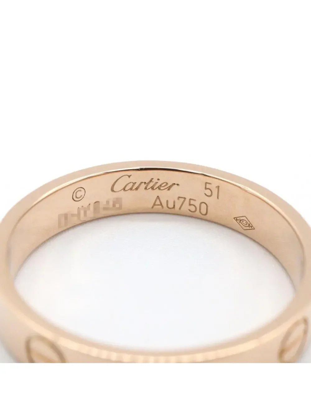 Cartier Mini Love Ring 18Krg Pink Rose #300236C14B